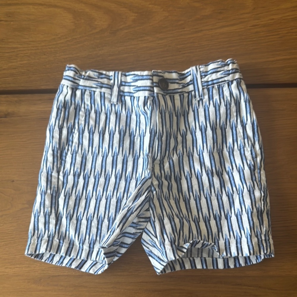 Stylish Blue Patterned Men's Shorts
